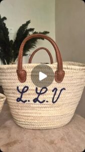 Hand-Embroidered Straw Bags, Belgium